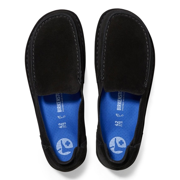 NEW BIRKENSTOCK UTTI SUEDE SLIP ON SHOES IN BLACK 45 12